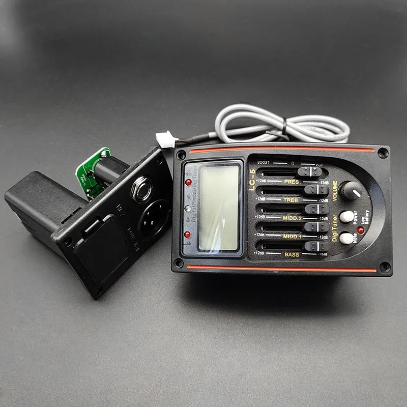 Preamplificatore Per Chitarra Acustica - Pickup 5 Bande Con Tuner LCD - Foto 7