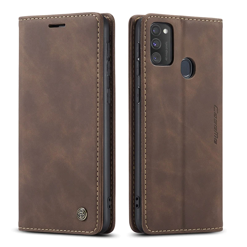 CaseMe Luxury Magnetic Retro Card Slot Stand Flip Cover For Samsung Galaxy M30S M21 Leather Wallet Case For Samsung M31 (28)