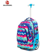 Рюкзаки на колесиках для подростков, 18 дюймов, школьный рюкзак на колесиках для девочек, рюкзак на колесиках, детский Багаж, сумки на колесиках