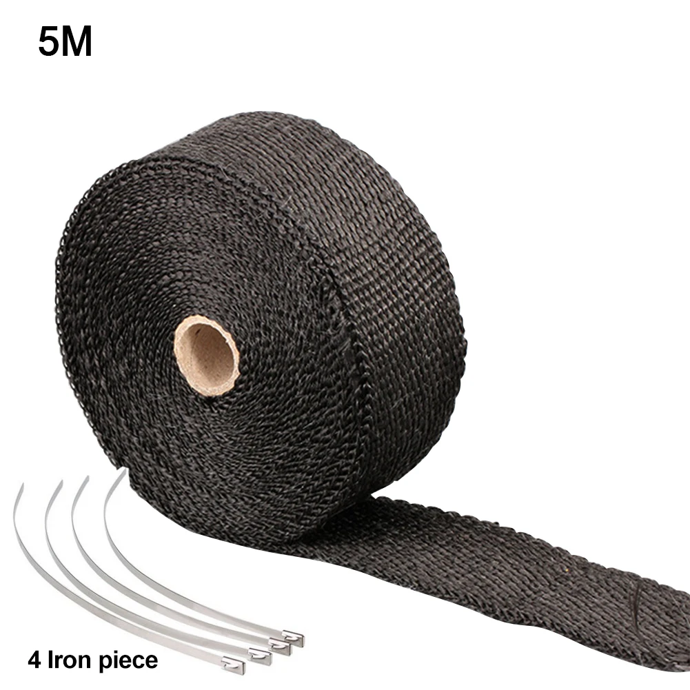 

5M Motorcycles Exhaust Front Anti-hot Wrap Heat Manifold Insulation Cloth Roll With option
