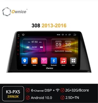 شراء Ownice 8 النواة Android10.0 مشغل أسطوانات للسيارة راديو اللوحي GPS لاعب Headunit و الصوت نافي لبيجو 308 2013 - 2016 360 بانوراما SPDIF DSP