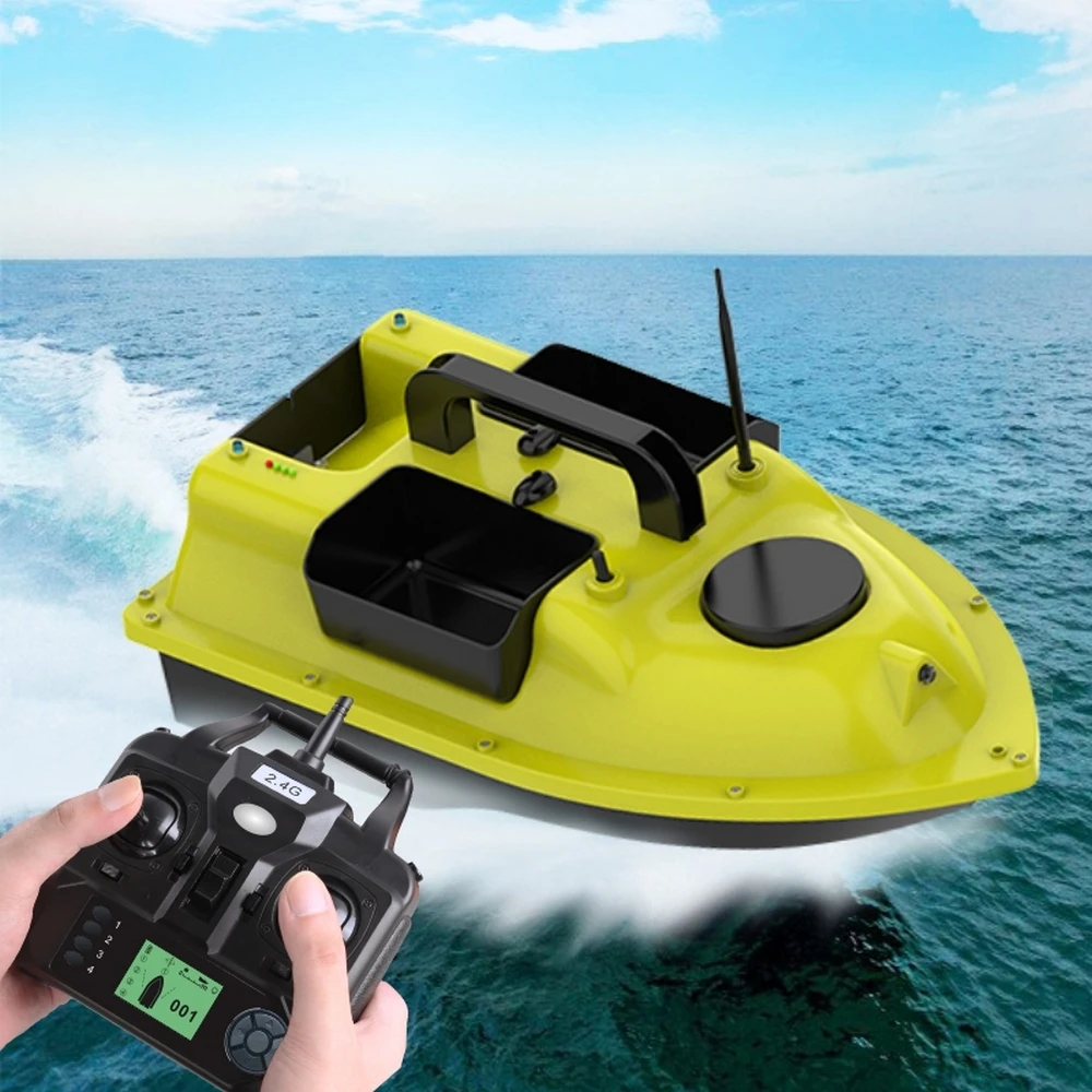 US $150.00 GPS Smart Return Fish Finder RC Fishing Boat Cruise GPS Positioning 500M Independentt Control 3 Hoppers LCD Screen RC Bait Boat