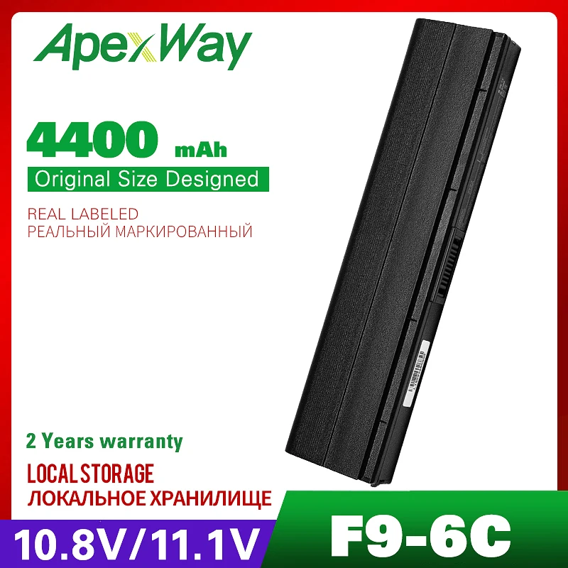 Аккумулятор ApexWay 11 1 В 4400 мАч для Asus A31-F9 F9 F9Dc F9E F9F F9J F9S 90-NER1B1000Y 90-NER1B2000Y | Компьютеры и