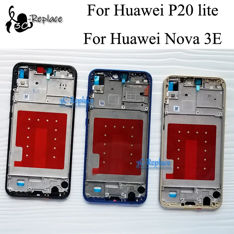Черный/синий/розовый/Золотой 5 84 дюйма для Huawei P20 lite / Nova 3E полноразмерная Передняя