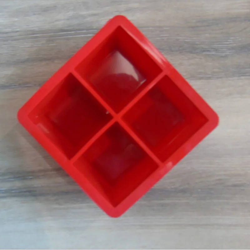 R4 DIY Форма для льда Квадратной Формы Силиконовый поднос Фруктовое Мороженое Производители кухня барная Питьевая аксессуары x - Цвет: R4