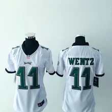 Лучшее качество стилизованные женские, Philadelphia s, проект, Карсон Wentz Джерси