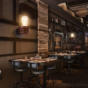 

New product for bedroom corridor decoration, old-fashioned wall lamp wall lamp indoor copper paint fist wall lamp wall lamp wall