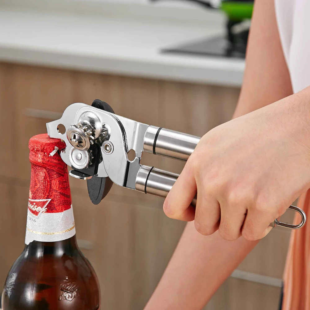 

Multifunctional Opener for Cans Beer 304 Stainless Steel Can Opener with Ergonomic Handle Durable Beer Bottle Opener Home Tools