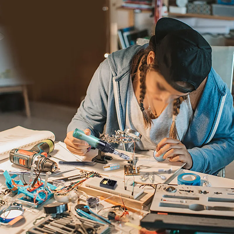 Сварочный Газовый паяльник MT-100 пневматический пластиковый для кармана сделай