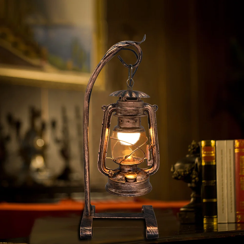 Artpad Американский винтажный светильник в виде свечи с вилкой, керосиновая лампа старого дизайна, Настольная тумбочка, светильник ing для прикроватного кабинета, кафе