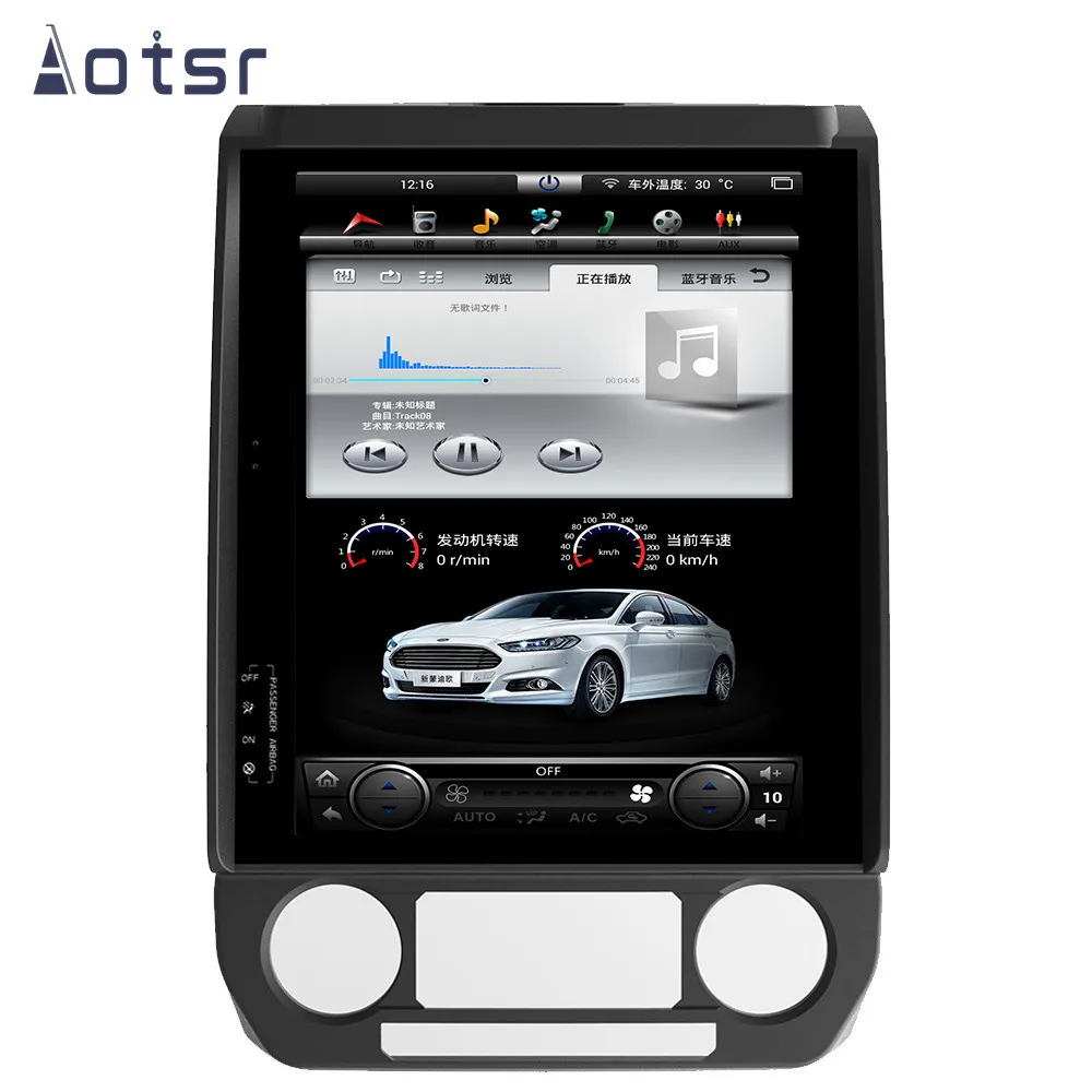 Android 8,1 Tesla Styel автомобильный dvd-плеер gps навигация для Ford F150 Ford Raptor авто стерео плеер головное устройство