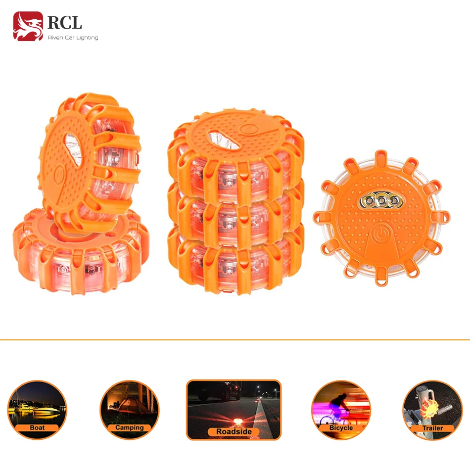 Magnetic Emergency Roadside Safety Light IP44 LED Road Flare Flashlight Warning Night Lights Beacon Lamps | Автомобили и