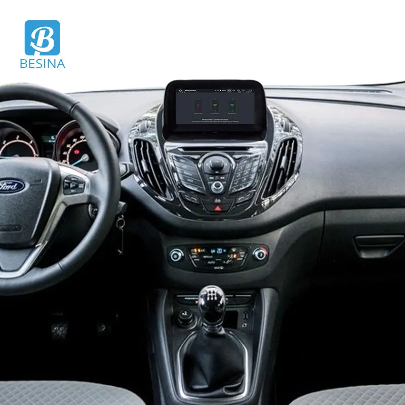 Besina Восьмиядерный Android 9,0 автомобильный dvd-плеер для FORD Tourneo Courier wifi gps навигация 1 Din радио мультимедиа