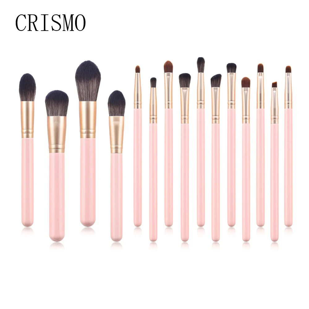 

CRISMO Makeup Brushes Set Professional Powder Foundation Eye Shadow Brow Lip Make Up Brushes Cosmetics Tools Soft Synthetic Hair