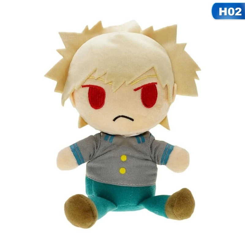 2 My Hero Academy, плюшевая кукла, игрушка Q Edition, 17 см, мягкие куклы Izuku Midoriya Katsuki Bakugou Shouto Todoroki, игрушка - Цвет: 2