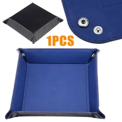 1 шт. синяя коробка для хранения ключей для игр кошелек для хранения монет кости лоток для рабочего стола коробка с кубиками настольная
