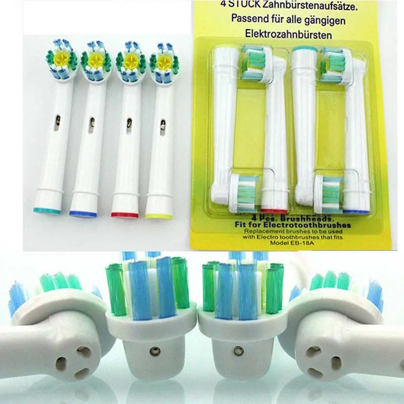 

4pcs / Lot Toothbrush Head Toothbrush Head Extra Toothbrush Head Head for Braun Oral B Replace the Brush Head