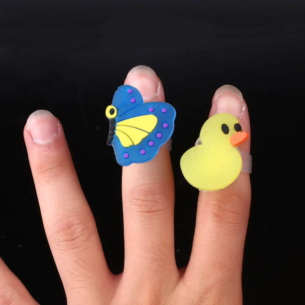 Креативный светодиодный мультяшный перстень светящиеся кольца для мальчиков и