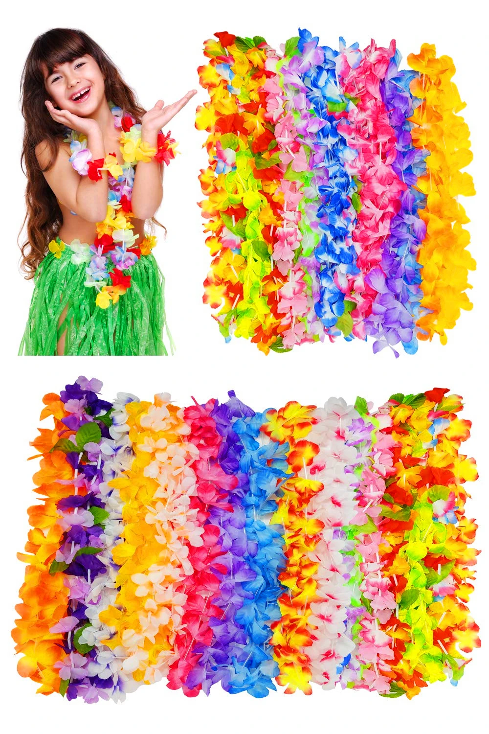 Гавайская гирлянда из цветов своими руками