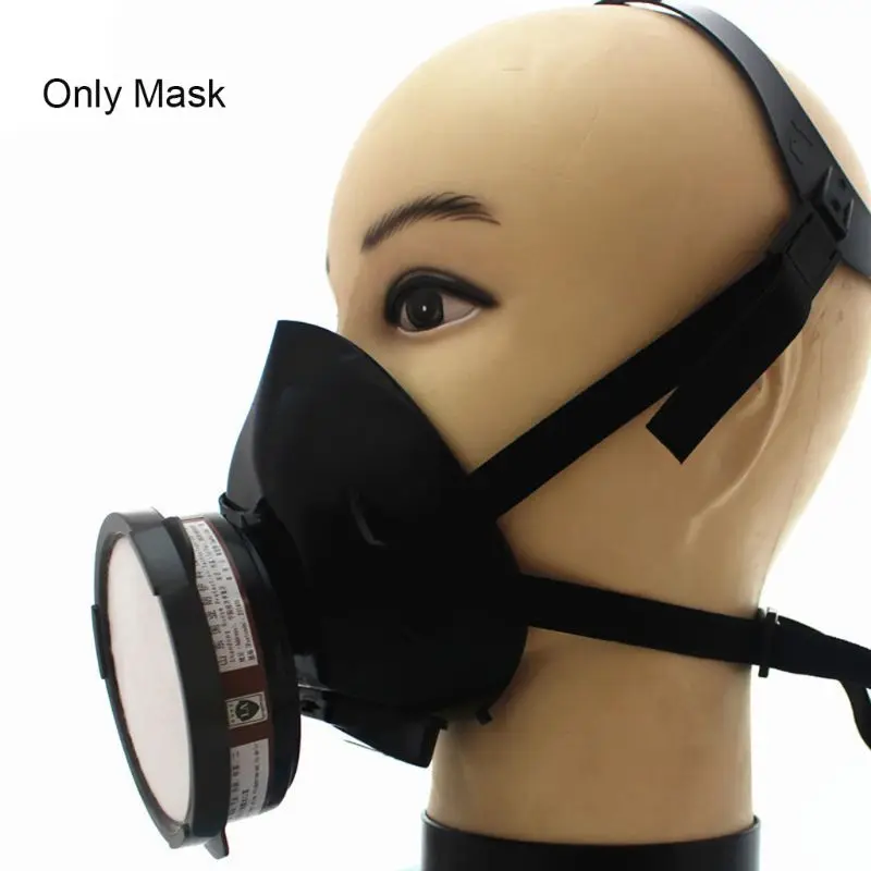 

Filter Box Half Face Respirator Dust Gas Mask for Painting Spray Pesticide Chemical Smoke Fire Protection