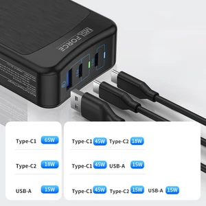 Image 4 - Universal Travel Adapter 65W TYPE C PD PPS USB A QC4.0 PD USB CประเภทC Fast USB ChargerสำหรับiPhone 12 Pro Max Macbook
