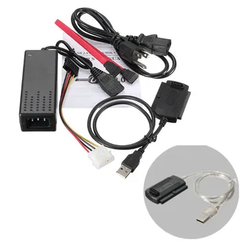 

Data Cable Converter Cable USB 2.0 to IDE SATA 2.5 3.5 HDD Power Adapter Cable USA Type for Hard Disks CD DVD COMBO Device