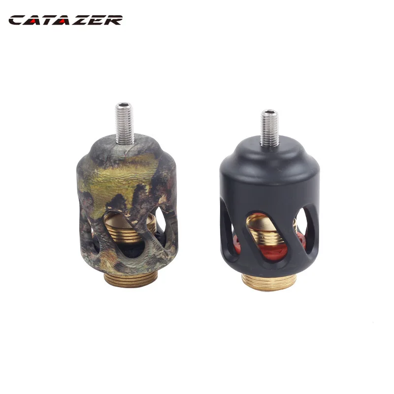 

TP615-2 амортизатор лук и стрелы стрельба из лука Алюминий пуговица из сплава с двумя дюймов балансира черный амортизатор