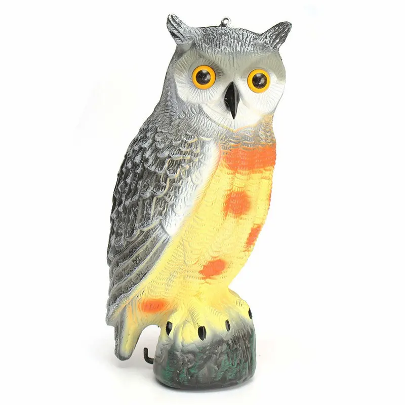 

Realistic Fake Falcon Owl Hawk Hunting Decoy Pest Deterrent Scarer Repeller Bird Scare Garden Lawn Pond Decor Drop shipping