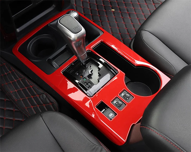 Для toyota 4runner 4 Передняя консоль шестерни панель подстаканник коробка для хранения стикер обрезки интерьерные аксессуары 2010