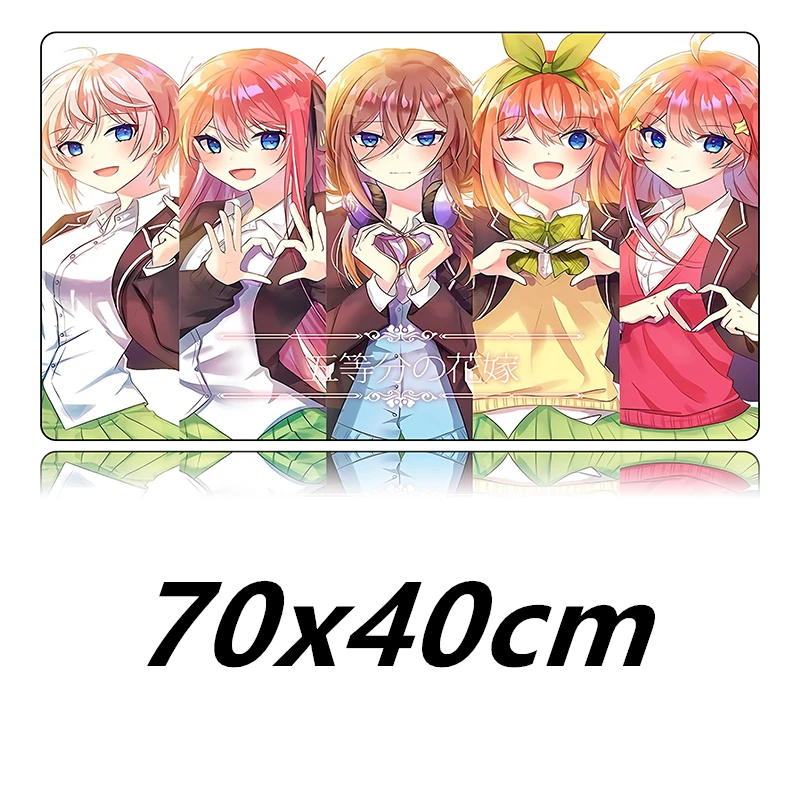 FFFAS большой японский мультфильм Аниме Коврик для мыши коврик 5 плод куинтэссенция кинтуплеты стол настольный коврик для мыши офис много размеров коврик