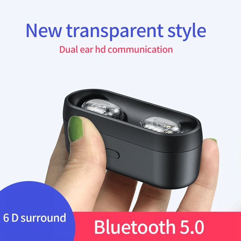 Мини-наушники-вкладыши TWS Bluetooth наушники 5,0 с микрофоном свяжитесь Управление Беспроводной Водонепроницаемый Беспроводной гарнитура низкочастотные музыкальные наушники для Earb