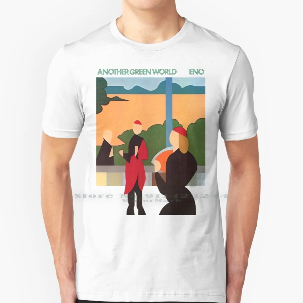 Brian Eno-Altro Green World T Shirt Cotton 6Xl Brian Eno Altro Green World St Elmos Fire Ambient Art