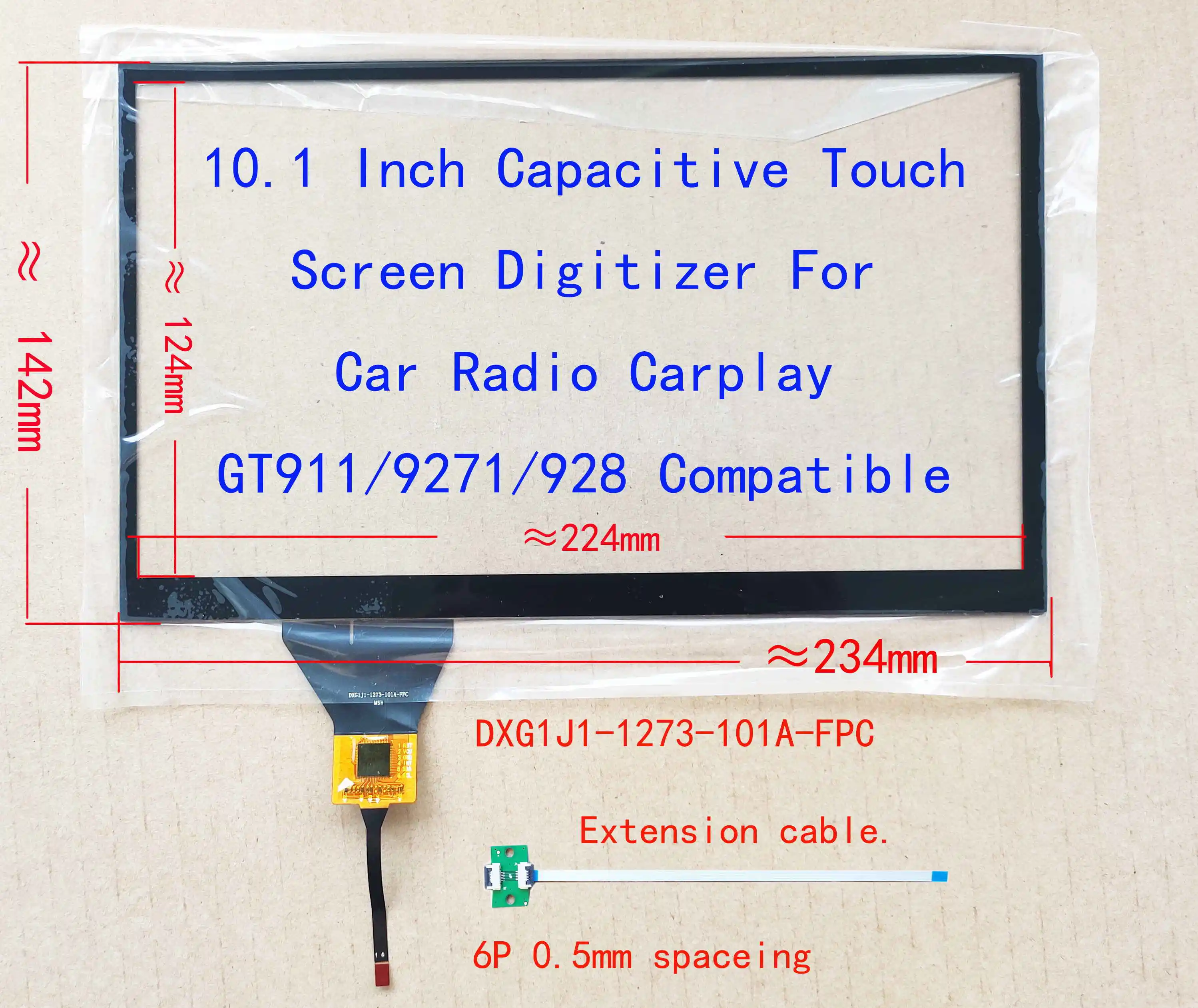 Polegada Rádio do Carro Touch Screen Sensor Digitador 6pin Pode Gt911 Usb Placa de Controlador 4.3 6.2 6.5 10.1 10.2 - Imagem 5