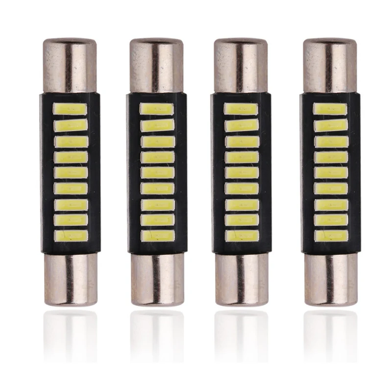 4 шт. светодиодсветодиодный лампы для зеркала Т6 C5W 29 мм 9 SMD 4014 | Автомобили и
