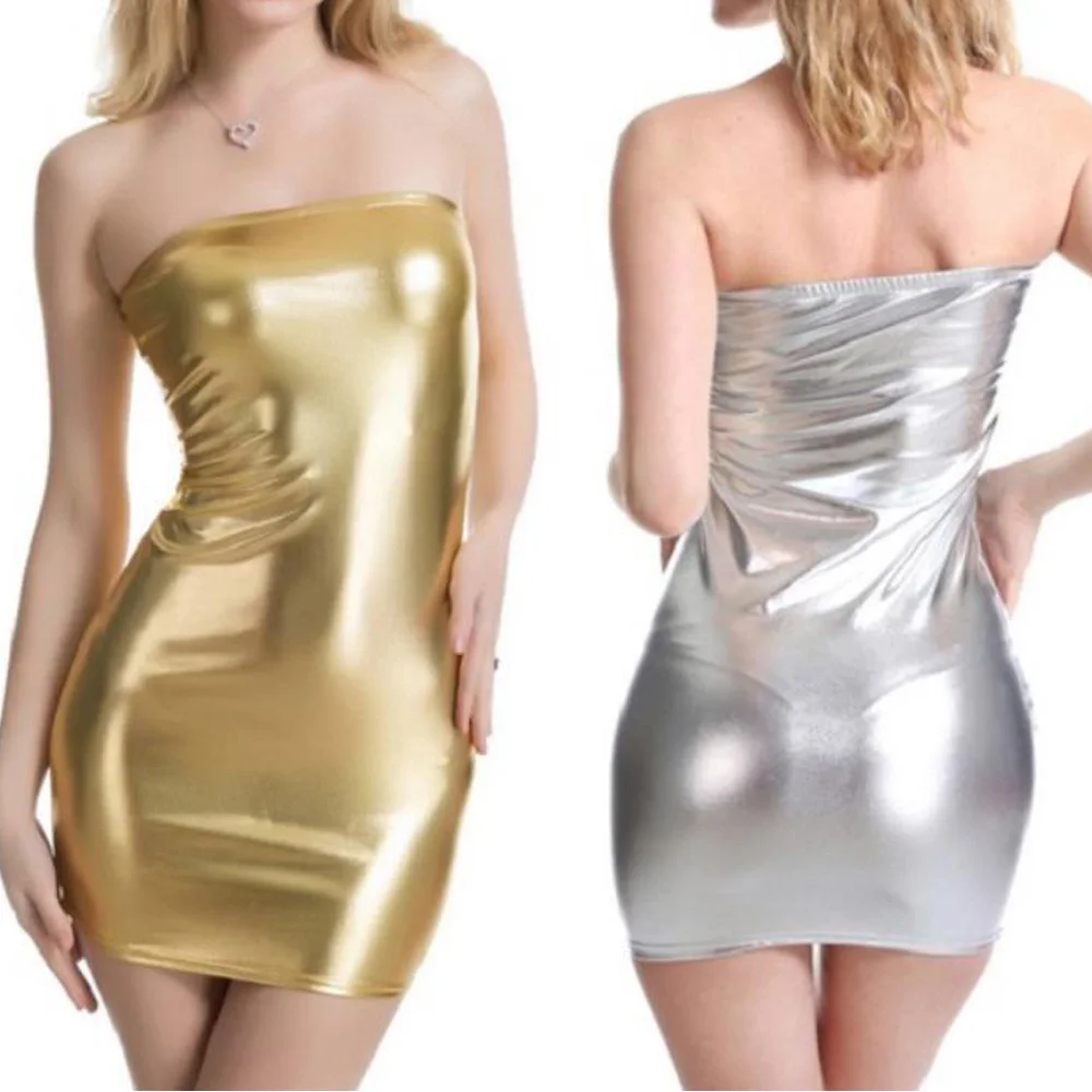 holographic bodycon dress