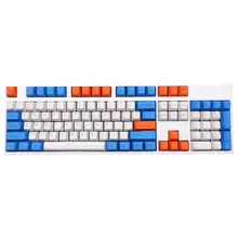 

108Pcs/Set PBT Color Matching Key Cap Keycaps for Cherry MX Mechanical Keyboard Universal Ergonomic Color Matching Design Keycap