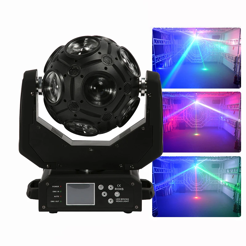 Luz LED de cabeza móvil para discoteca, foco de 12x20W, RGBW, 4 en 1, con  efecto de gran espectáculo, para DJ, discotecas, fiestas y clubs nocturnos  - AliExpress