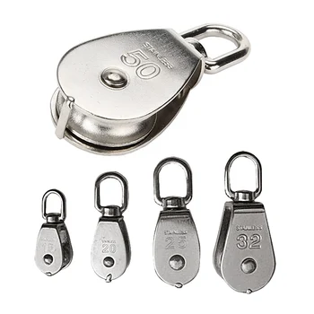 

Stainless Steel 304 Single Wheel Swivel Pulley Block Loading TB Sale