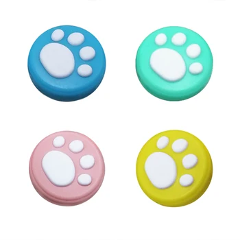 

Cartoon Cat Paw Pad Thumb Stick Grip Cap Joystick Cover for Nintendo Switch Lite Joy-Con Controller