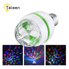 E27 AC 110V 220V 240V светодиодный сценический свет/лампа RGB Вечерние огни 3W красочные лампы DJ световое шоу авто вращающиеся лампы романтический лампада