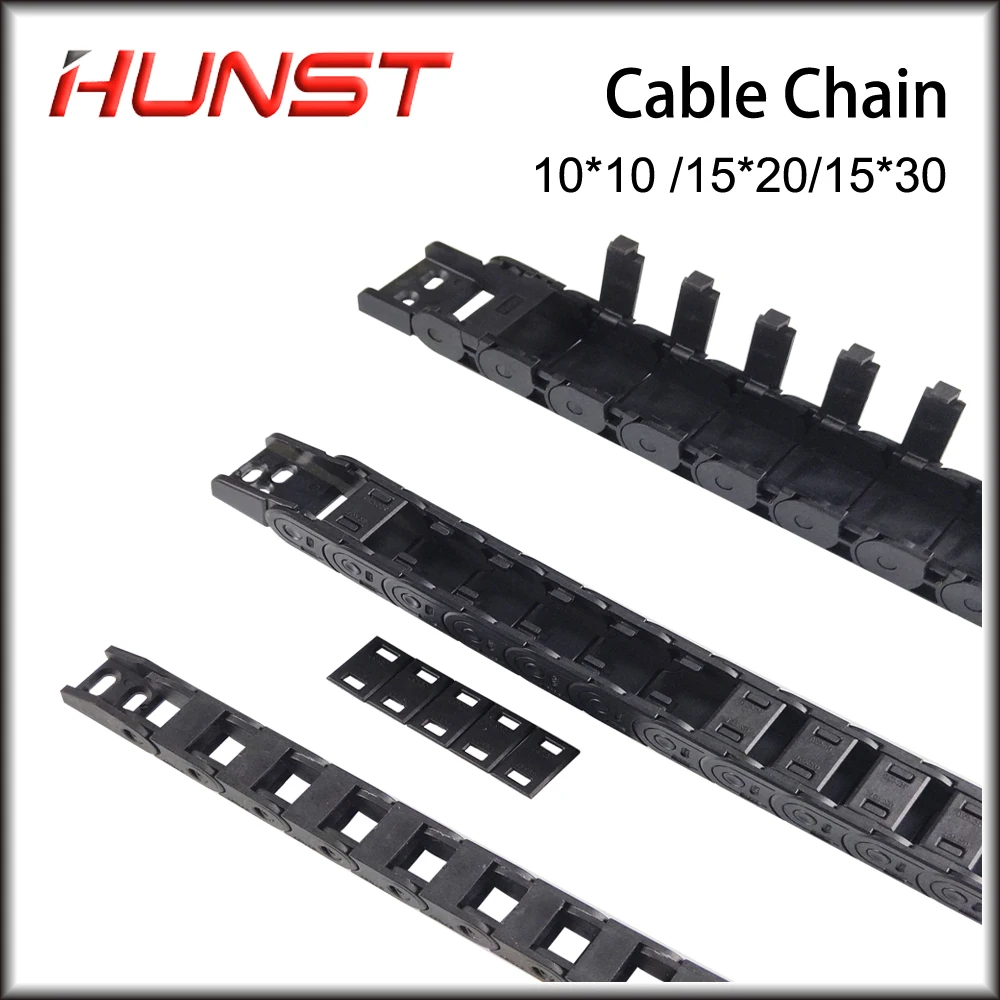 Hunst Cable Chain 18*38 18*50 15*30mm 1M Brldge Non-Opening & Semi-Enclosed Plastic Towline Transmission Drag Chain Machine plastic cable chain cable carrier