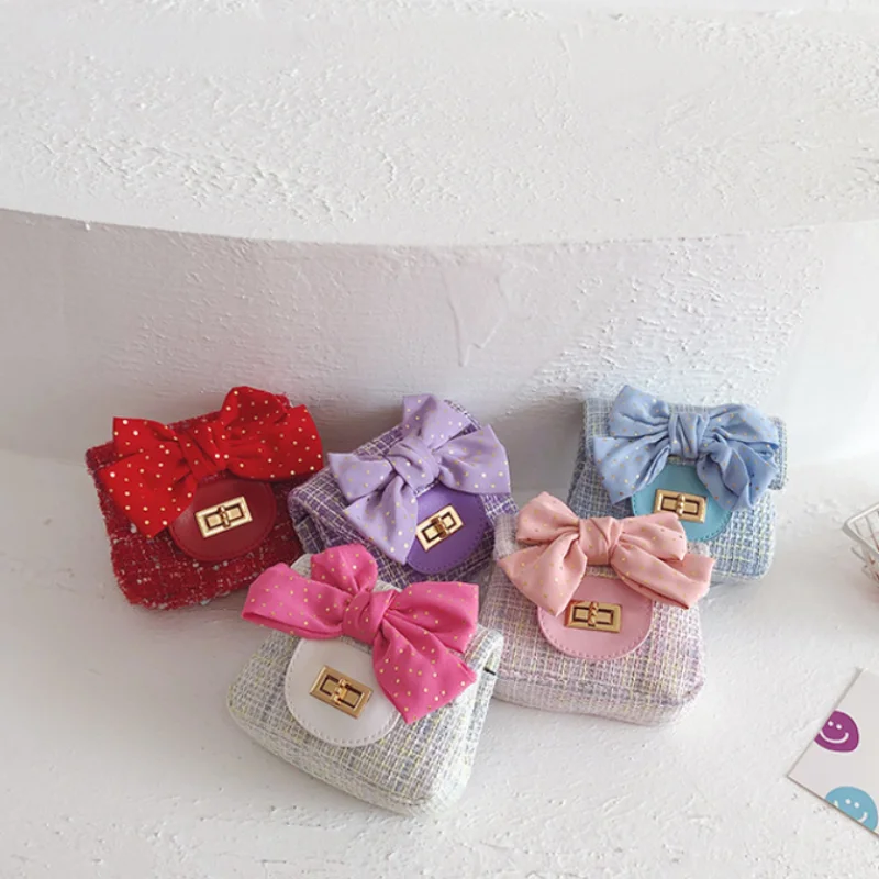 Cute Girl Purses and Handbags for Kids Bow Crossbody Bag Kawaii Little