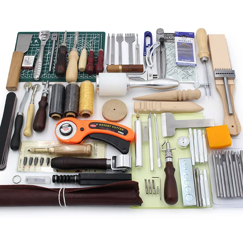 Leather Craft Sewing Tool Leather Processing Groover Bevel Indenter Mat DIY Hand Stitching
