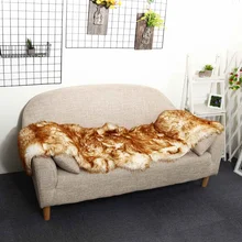 Мех из искусственной овчины, ворсистый ковер для гостиной, спальни, ковер из кожи, мех, однотонный Пушистый Коврик для спальни, искусственный коврик, 190x70 см