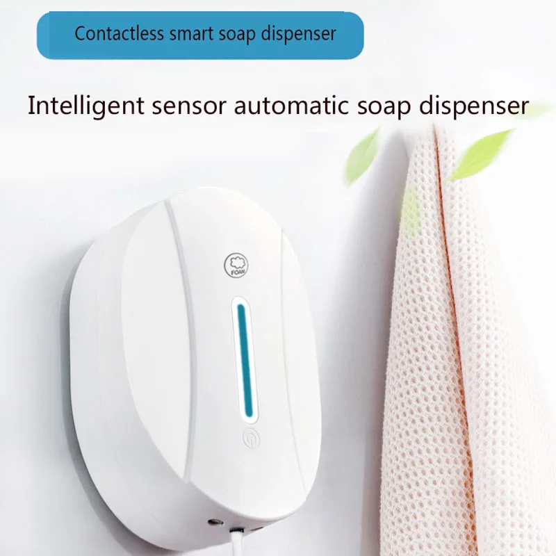 1pc Newest High Qulity 550ml Touchless Automatic Sensor Foam Soap Dispenser Hand Sanitizer Liquid Gel Alcohol Spray Wall Mounted |