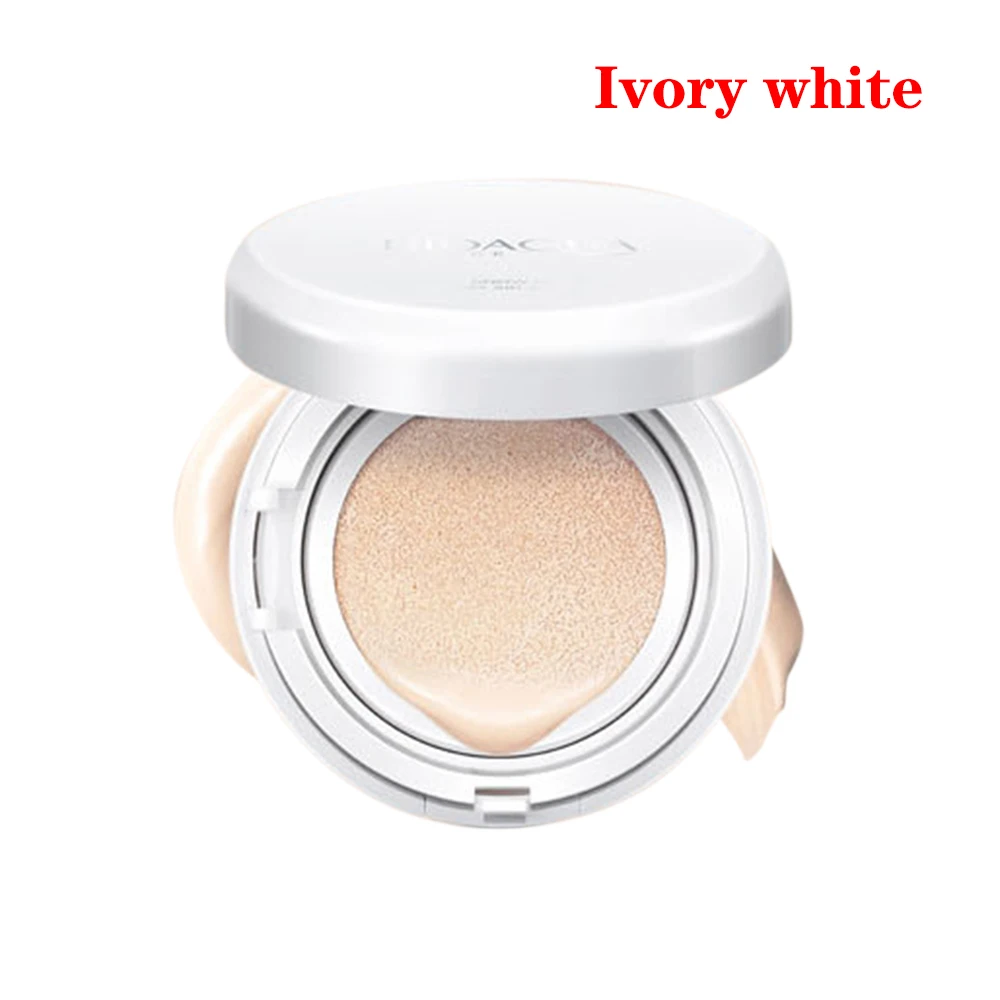 BIOAQUA Sunscreen Air Cushion BB CC Cream Concealer Moisturizing Foundation Whitening Makeup For Face Beauty Makeup With Refill - Цвет: Ivory white