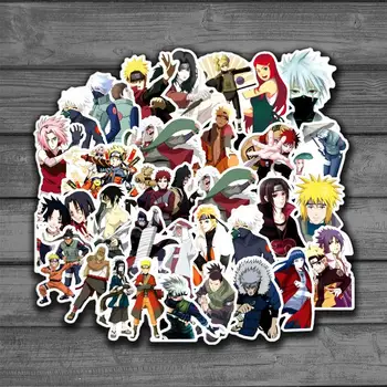 

10pcs Random japan anime Naruto sasuke Cartoon For Snowboard Laptop Luggage Fridge Car- Styling Vinyl Decal Home Decor Stickers