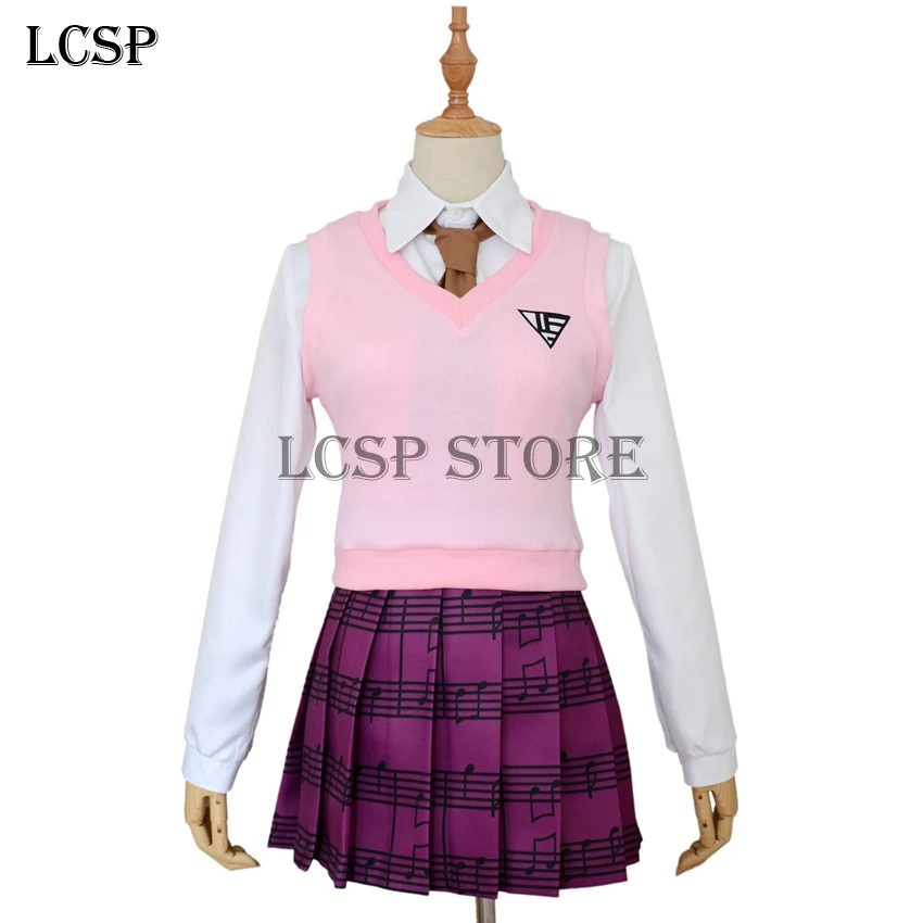 LCSP игра Новинка Danganronpa V3 Akamatsu kaede Косплей Костюм японского аниме Униформа полный