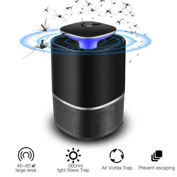 

3W Home Electric USB Photocatalytic Mosquito Killer Lamp LED Insect Bug Trap
