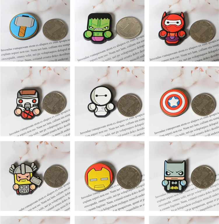 Мультяшный Европейский Американский Marvel супергерой милый креативный стерео Магнитная кнопка магнит на холодильник